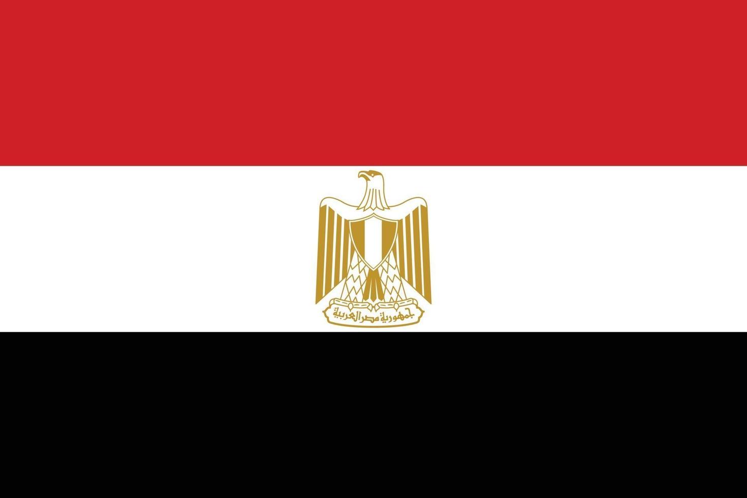 Egypten flagga vektor isolera banner tryck illustration.eps