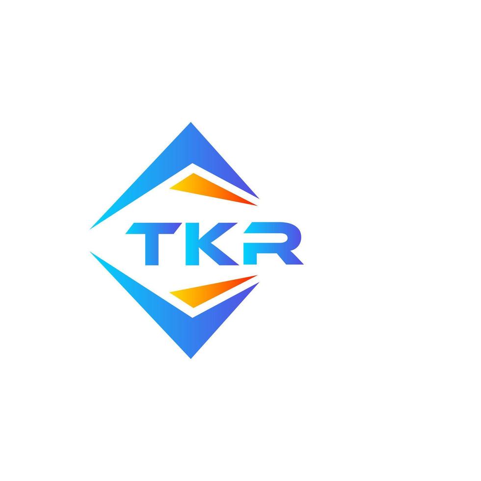 tkr abstraktes Technologie-Logo-Design auf weißem Hintergrund. tkr kreative Initialen schreiben Logo-Konzept. vektor