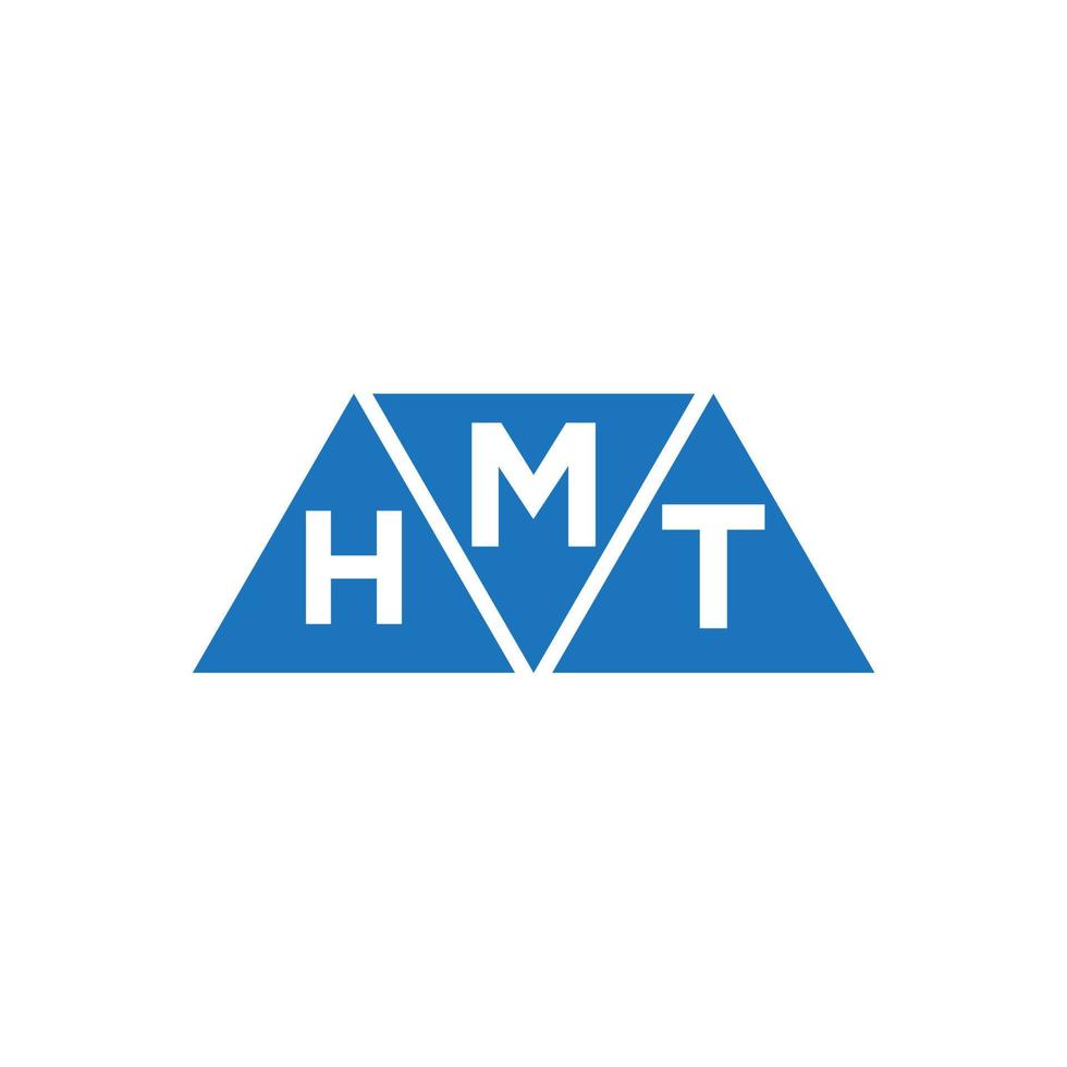 mht abstrakt första logotyp design på vit bakgrund. mht kreativ initialer brev logotyp begrepp. vektor