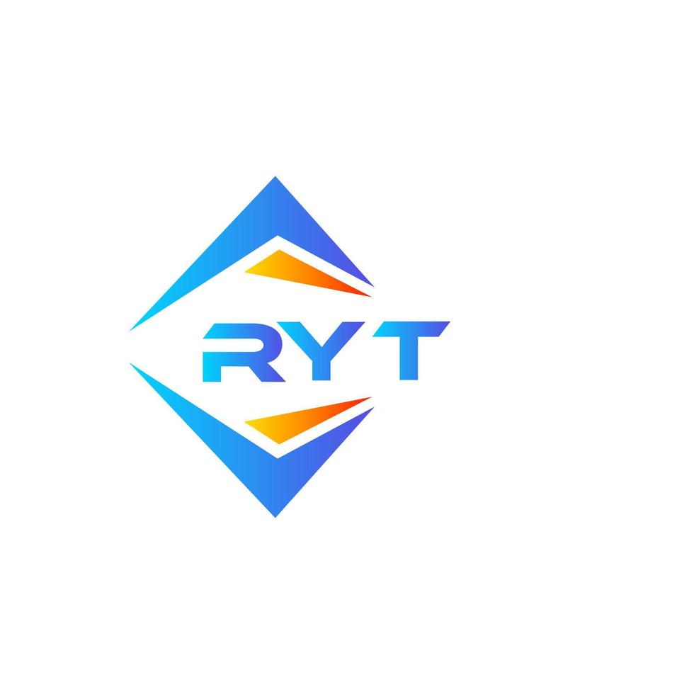 Ryt abstraktes Technologie-Logo-Design auf weißem Hintergrund. ryt kreative Initialen schreiben Logo-Konzept. vektor