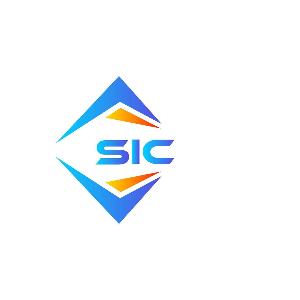 sic abstraktes Technologie-Logo-Design auf weißem Hintergrund. sic kreative Initialen schreiben Logo-Konzept. vektor