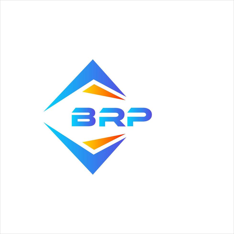 brp abstrakt teknologi logotyp design på vit bakgrund. brp kreativ initialer brev logotyp begrepp. vektor