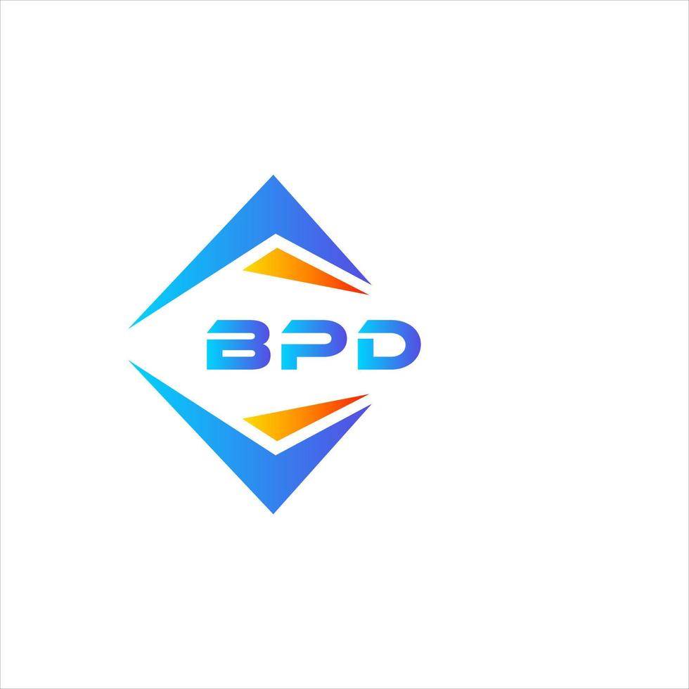 bpd abstrakt teknologi logotyp design på vit bakgrund. bpd kreativ initialer brev logotyp begrepp. vektor