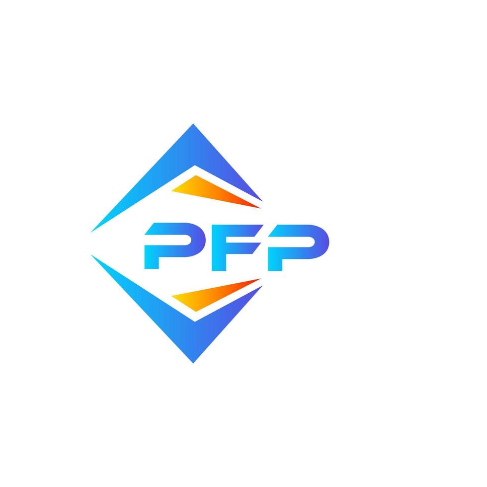 pfp abstrakt teknologi logotyp design på vit bakgrund. pfp kreativ initialer brev logotyp begrepp. vektor