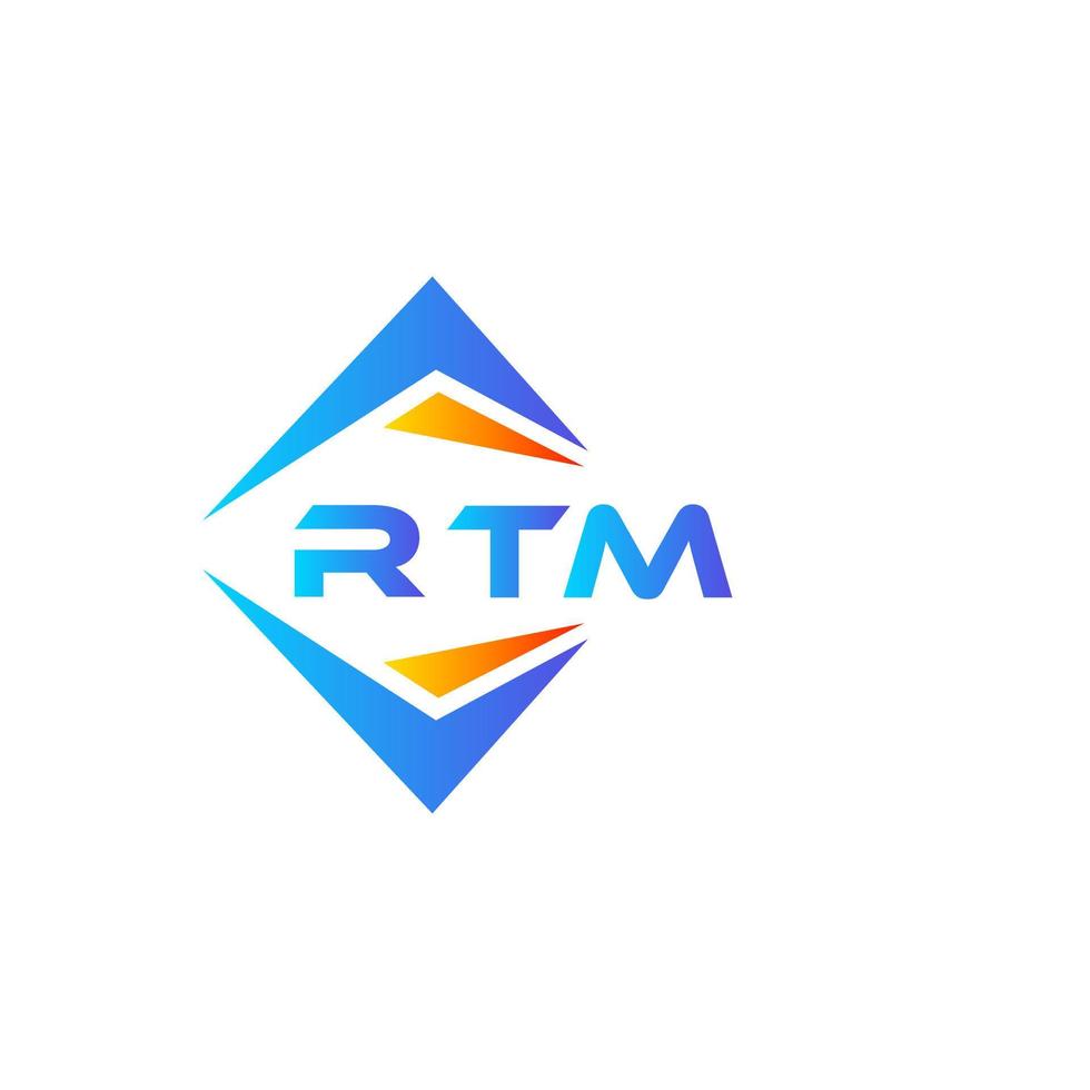 rtm abstrakt teknologi logotyp design på vit bakgrund. rtm kreativ initialer brev logotyp begrepp. vektor