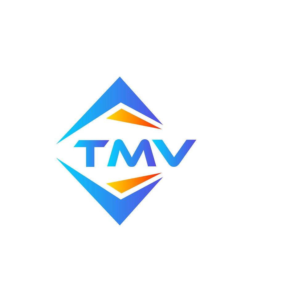 tmv abstraktes Technologie-Logo-Design auf weißem Hintergrund. tmv kreatives Initialen-Buchstaben-Logo-Konzept. vektor