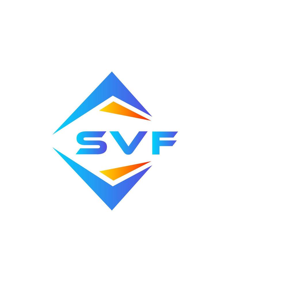 svf abstraktes Technologie-Logo-Design auf weißem Hintergrund. svf kreative Initialen schreiben Logo-Konzept. vektor