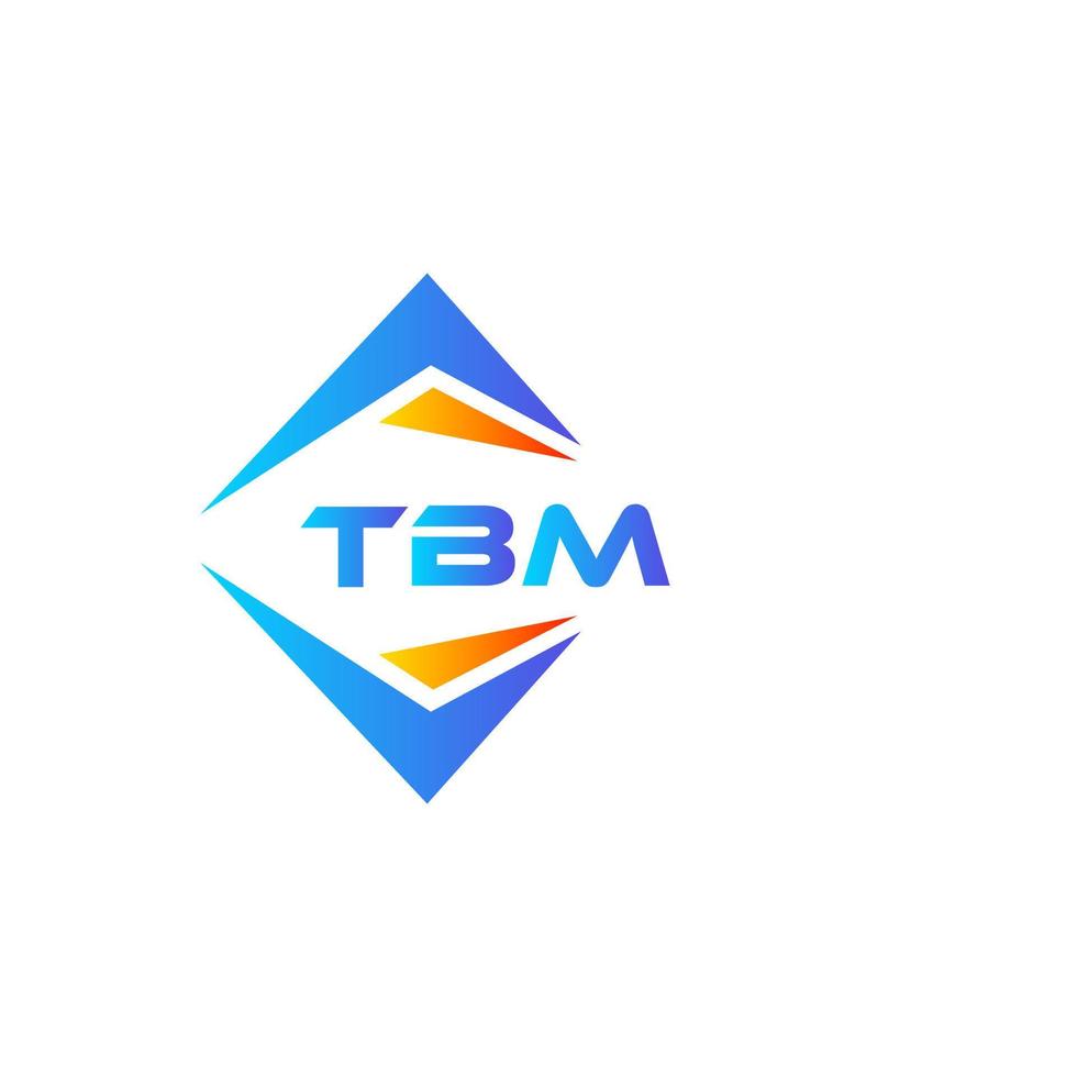 tbm abstraktes Technologie-Logo-Design auf weißem Hintergrund. tbm kreative Initialen schreiben Logo-Konzept. vektor