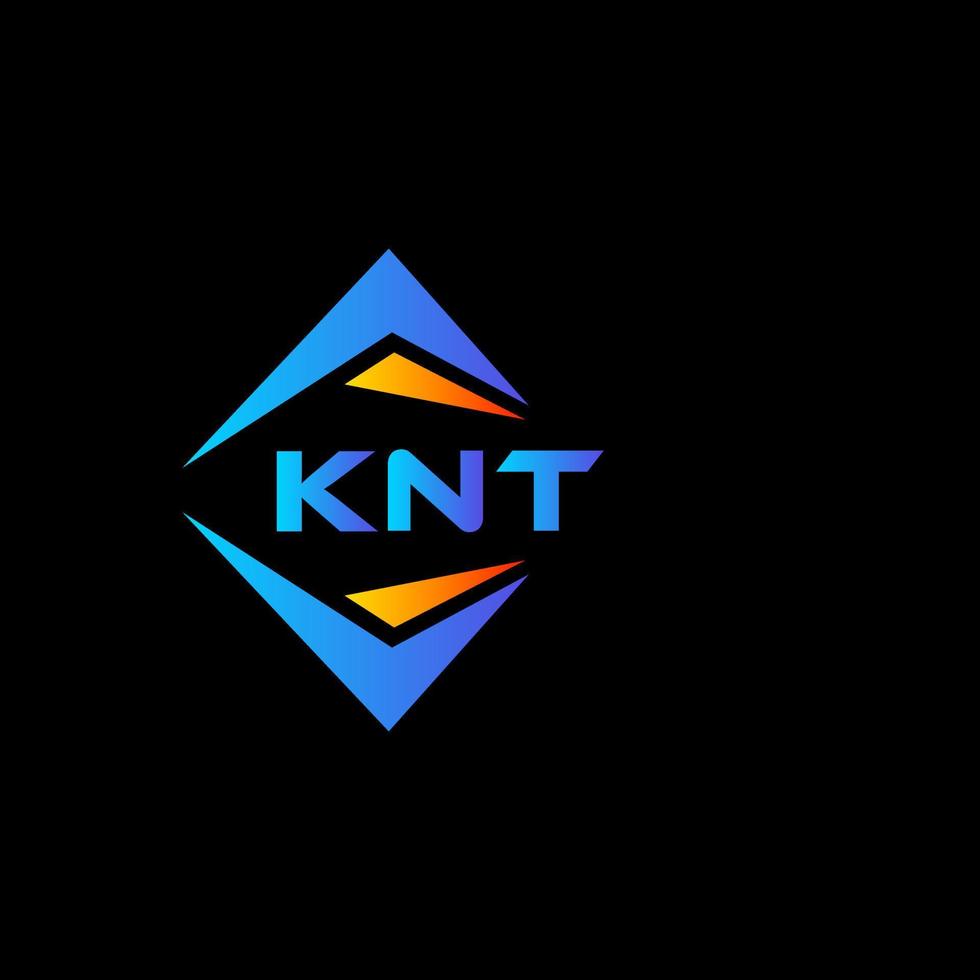 knt abstrakt teknologi logotyp design på svart bakgrund. knt kreativ initialer brev logotyp begrepp. vektor