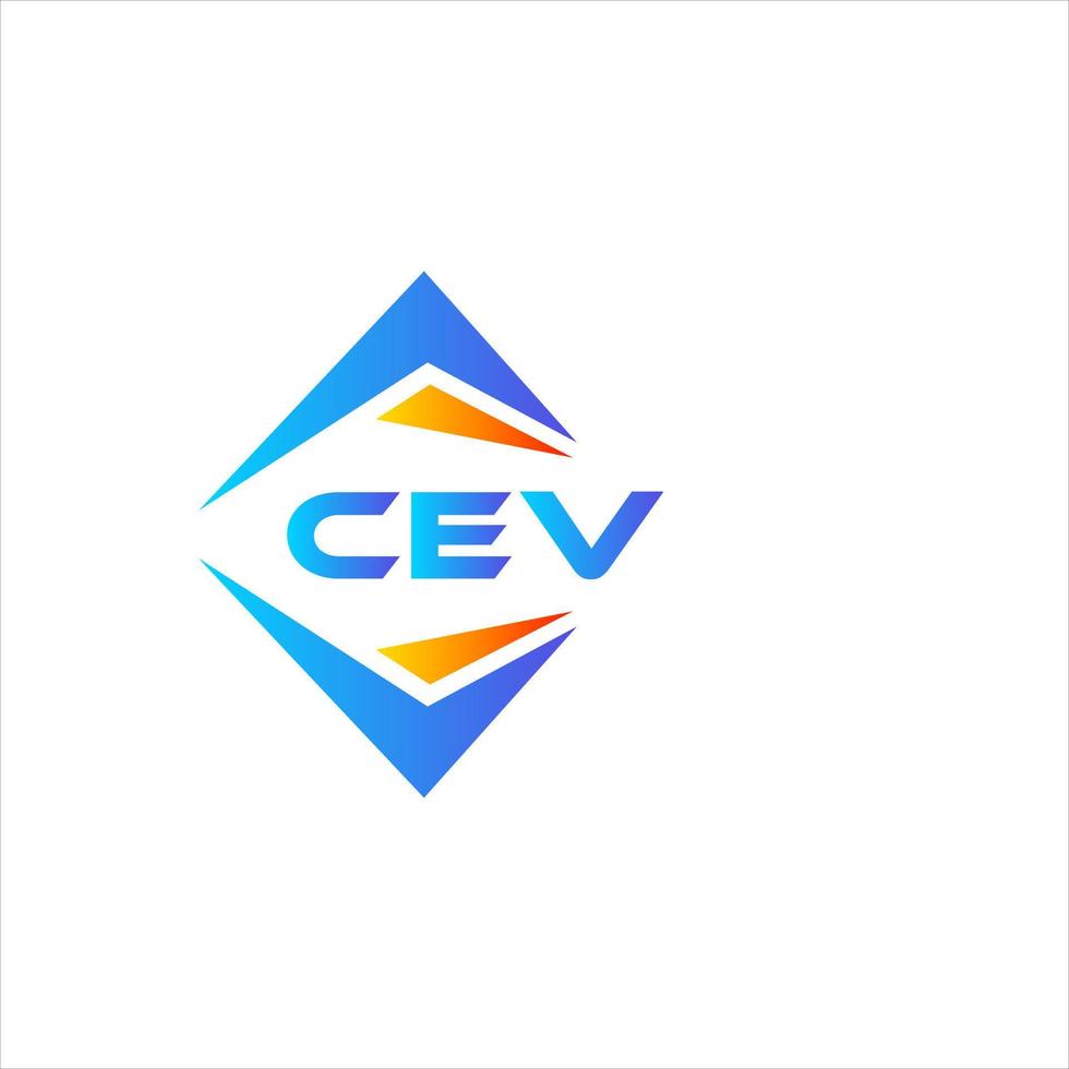 CEV abstraktes Technologie-Logo-Design auf weißem Hintergrund. cev kreative Initialen schreiben Logo-Konzept. vektor