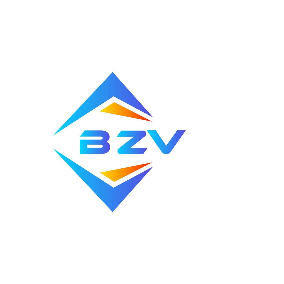 bzv abstraktes Technologie-Logo-Design auf weißem Hintergrund. bzv kreative Initialen schreiben Logo-Konzept. vektor