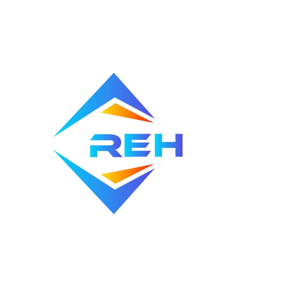 reh abstraktes Technologie-Logo-Design auf weißem Hintergrund. reh kreative Initialen schreiben Logo-Konzept. vektor