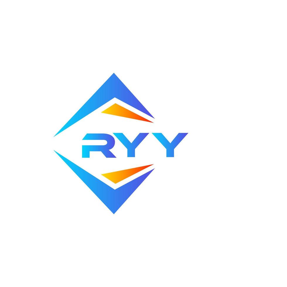 Ryy abstraktes Technologie-Logo-Design auf weißem Hintergrund. ryy kreative Initialen schreiben Logo-Konzept. vektor