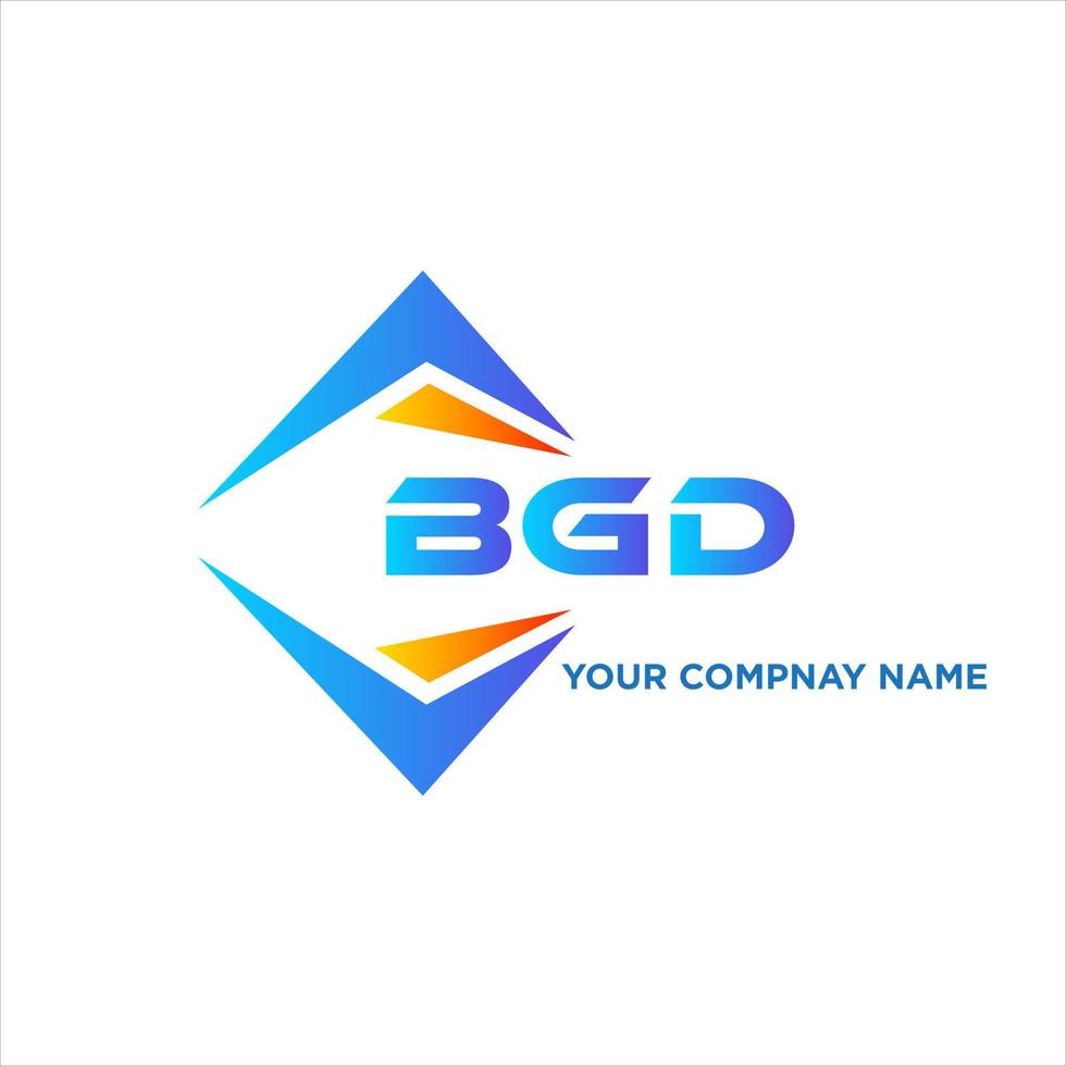 bgd abstraktes Technologie-Logo-Design auf weißem Hintergrund. bgd kreatives Initialen-Brief-Logo-Konzept. vektor