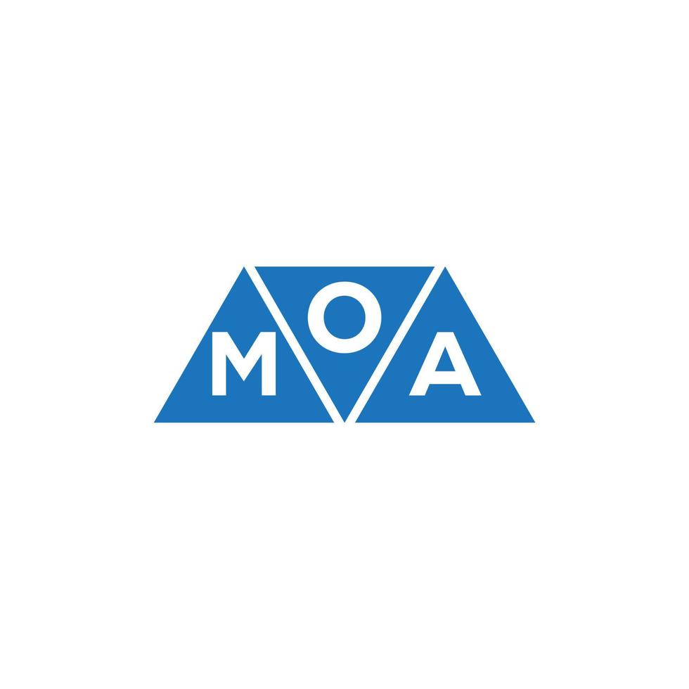 oma abstraktes anfängliches Logo-Design auf weißem Hintergrund. oma kreative Initialen schreiben Logo-Konzept. vektor