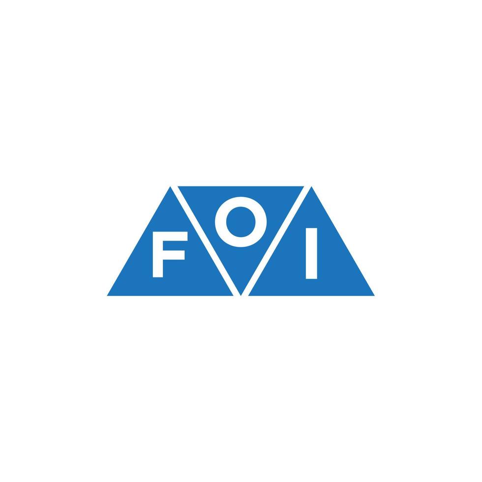 ofi abstrakt första logotyp design på vit bakgrund. ofi kreativ initialer brev logotyp begrepp. vektor