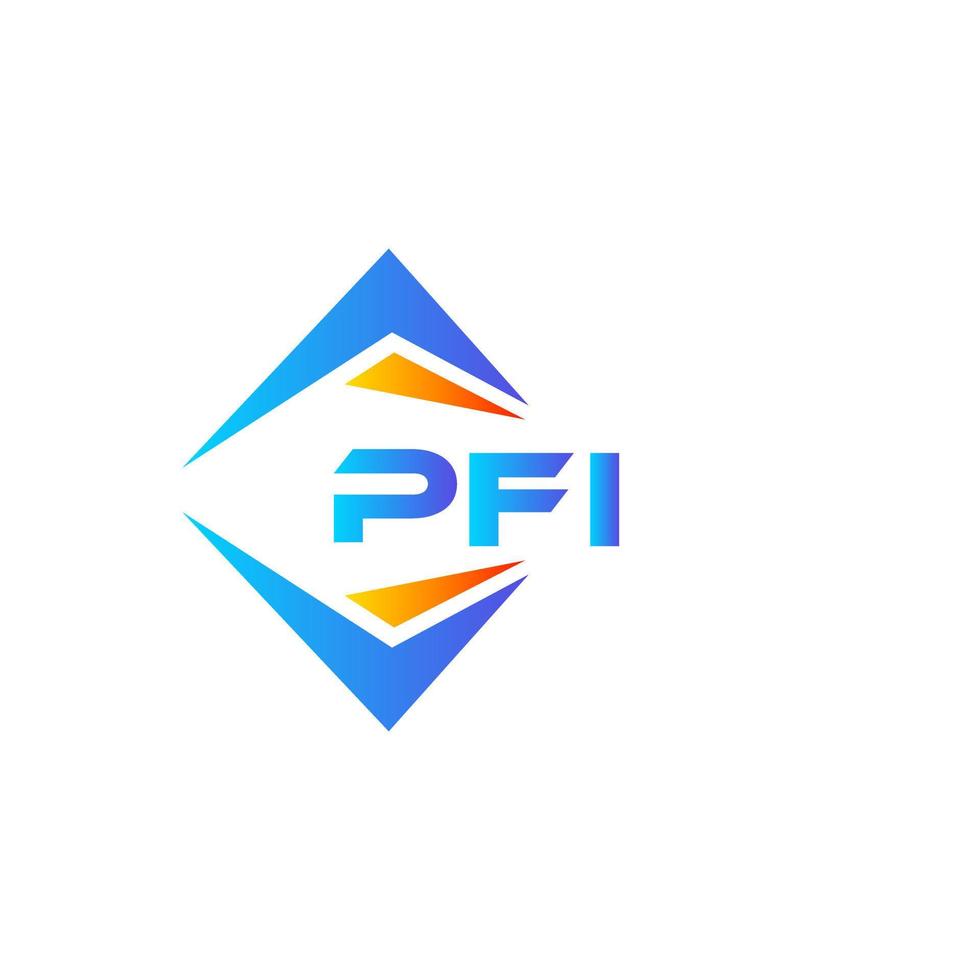 pfi abstrakt teknologi logotyp design på vit bakgrund. pfi kreativ initialer brev logotyp begrepp. vektor