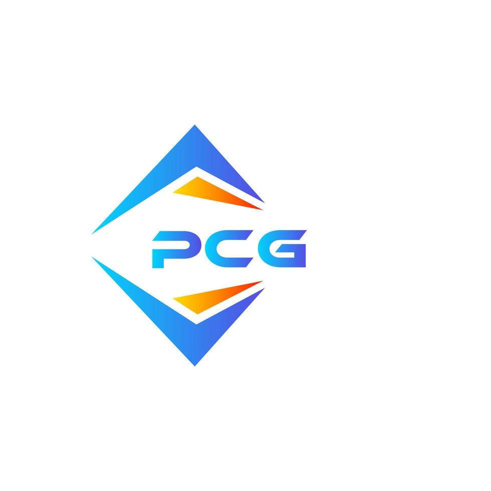 PCG abstraktes Technologie-Logo-Design auf weißem Hintergrund. pcg kreative Initialen schreiben Logo-Konzept. vektor