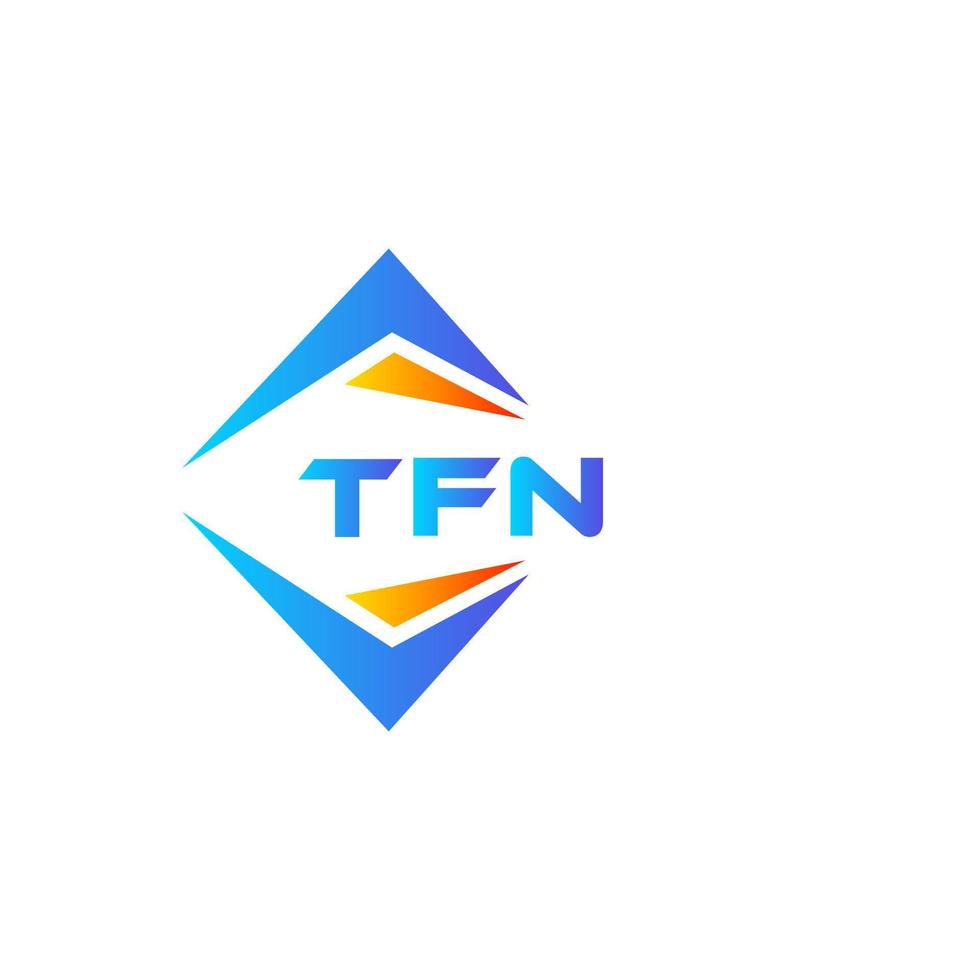 tfn abstraktes Technologie-Logo-Design auf weißem Hintergrund. tfn kreatives Initialen-Buchstaben-Logo-Konzept. vektor