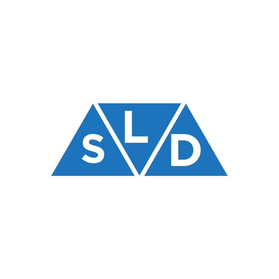 lsd abstrakt första logotyp design på vit bakgrund. lsd kreativ initialer brev logotyp begrepp. vektor