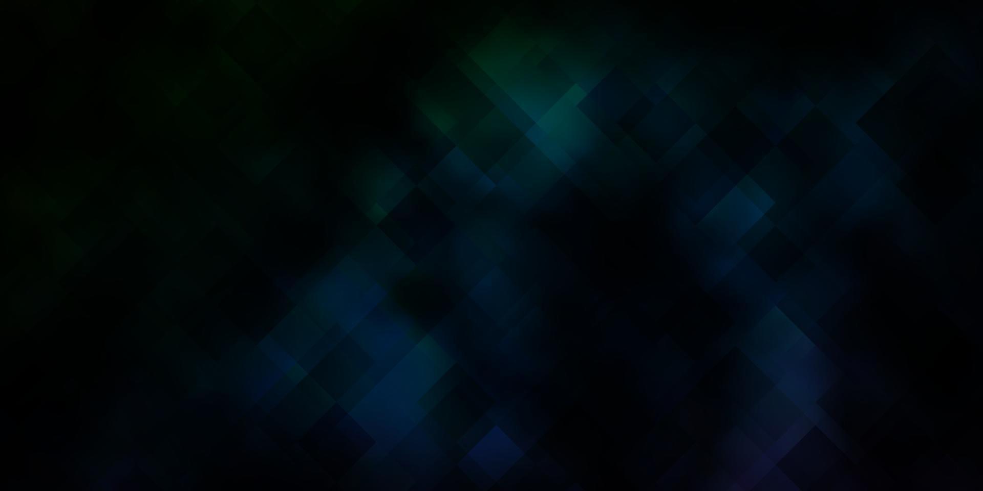 mörkblå, grön vektorbakgrund med rektanglar. vektor