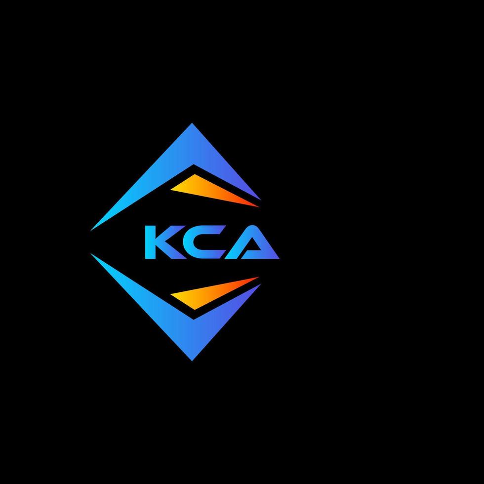 kca abstrakt teknologi logotyp design på svart bakgrund. kca kreativ initialer brev logotyp begrepp. vektor