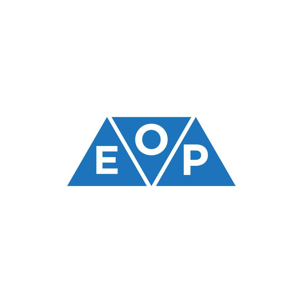 oep abstraktes Anfangslogodesign auf weißem Hintergrund. oep kreative Initialen schreiben Logo-Konzept. vektor