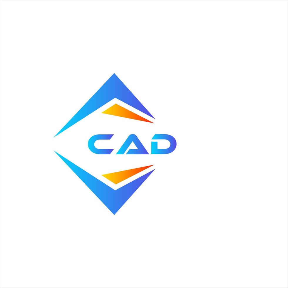 CAD abstraktes Technologie-Logo-Design auf weißem Hintergrund. cad kreative Initialen schreiben Logo-Konzept. vektor