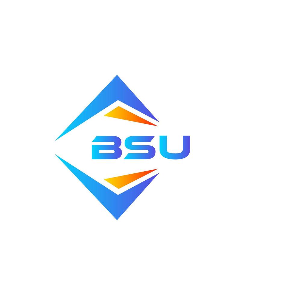 bsu abstrakt teknologi logotyp design på vit bakgrund. bsu kreativ initialer brev logotyp begrepp. vektor