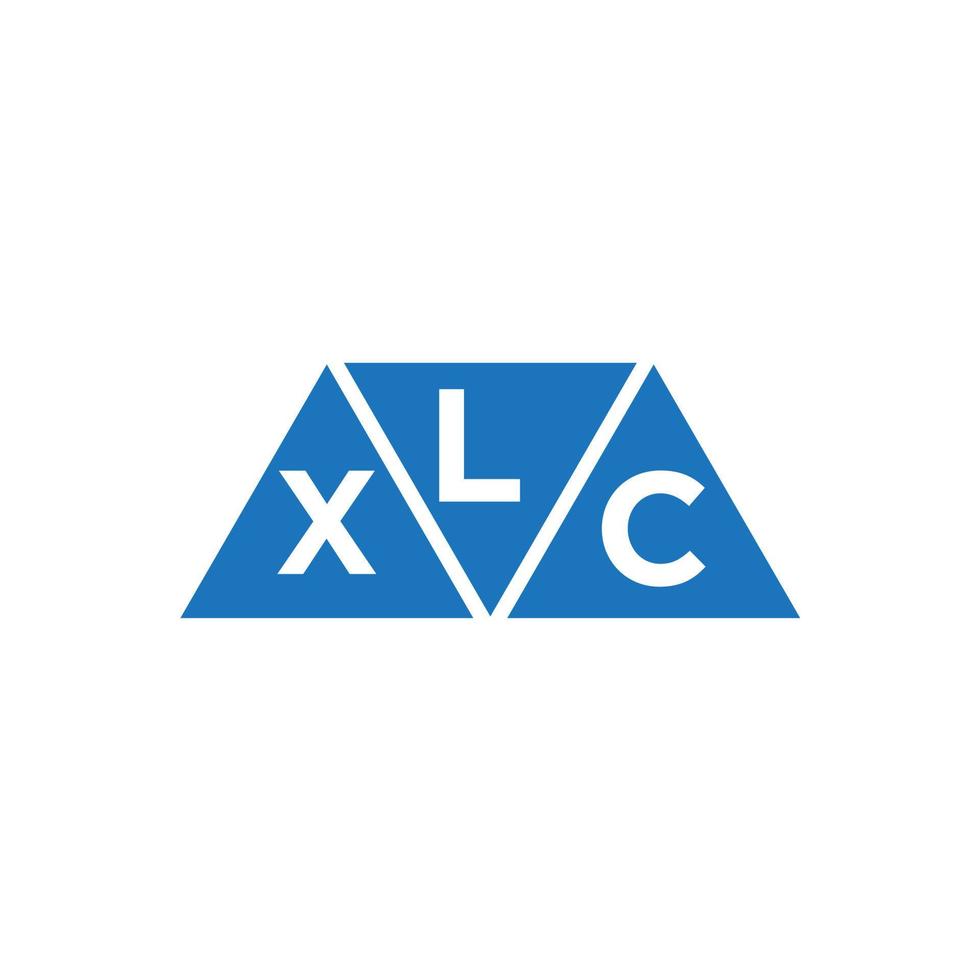 lxc abstraktes Anfangslogodesign auf weißem Hintergrund. lxc kreative Initialen schreiben Logo-Konzept. vektor