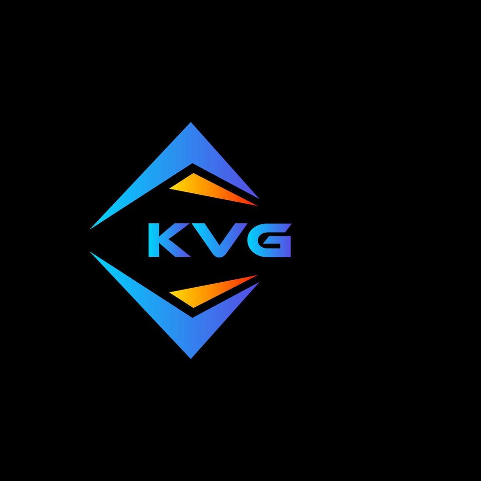 kvg abstrakt teknologi logotyp design på svart bakgrund. kvg kreativ initialer brev logotyp begrepp. vektor