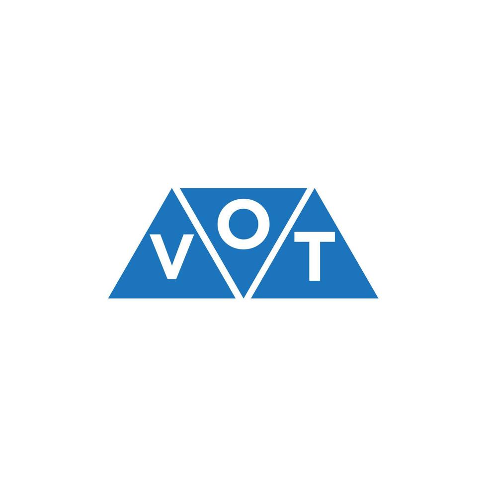 ovt abstrakt första logotyp design på vit bakgrund. ovt kreativ initialer brev logotyp begrepp. vektor