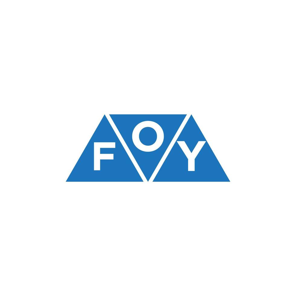 Ofy abstraktes anfängliches Logo-Design auf weißem Hintergrund. Ofy kreatives Initialen-Buchstaben-Logo-Konzept. vektor