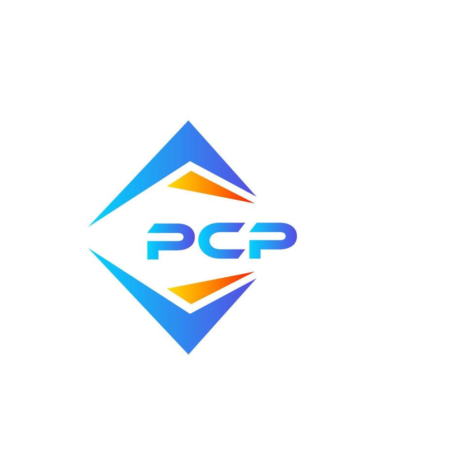 Pcp abstraktes Technologie-Logo-Design auf weißem Hintergrund. pcp kreative Initialen schreiben Logo-Konzept. vektor