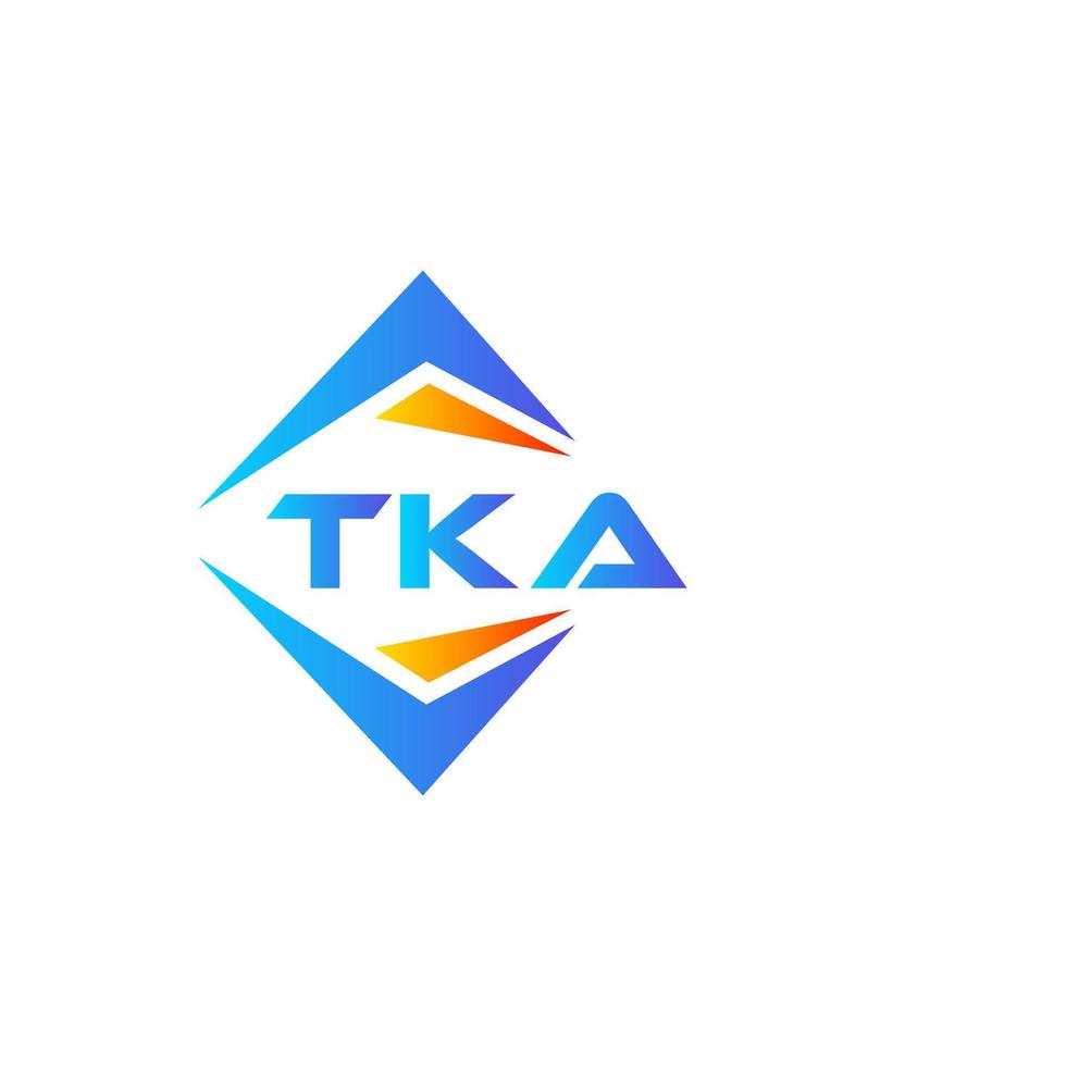 tka abstrakt teknologi logotyp design på vit bakgrund. tka kreativ initialer brev logotyp begrepp. vektor