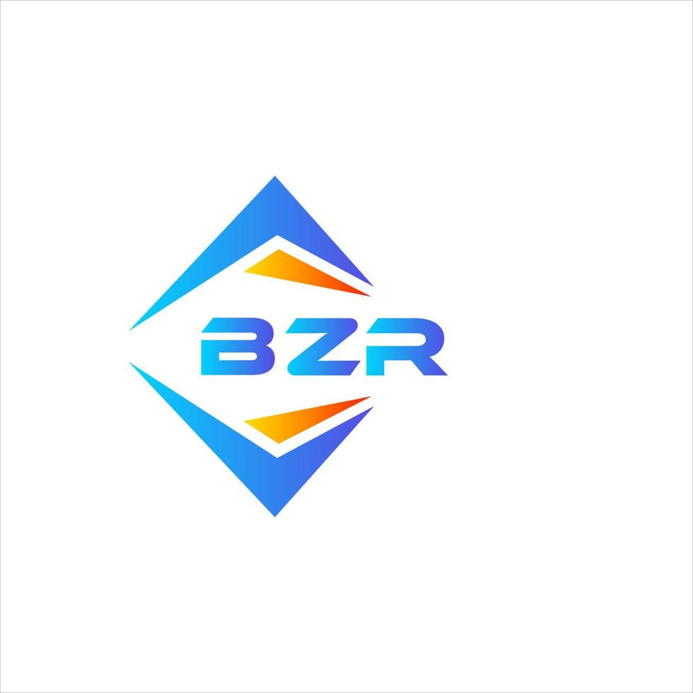 bzr abstraktes Technologie-Logo-Design auf weißem Hintergrund. bzr kreative Initialen schreiben Logo-Konzept. vektor