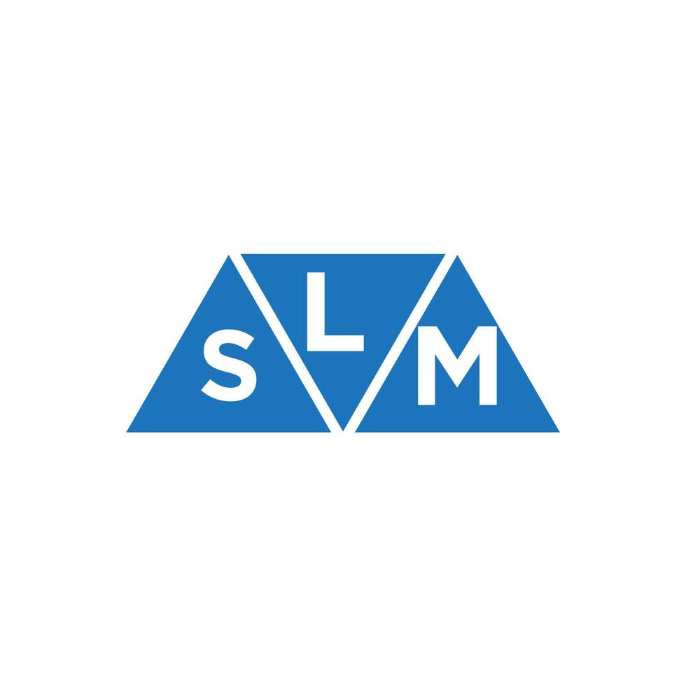 lsm abstraktes Anfangslogodesign auf weißem Hintergrund. lsm kreative Initialen schreiben Logo-Konzept. vektor