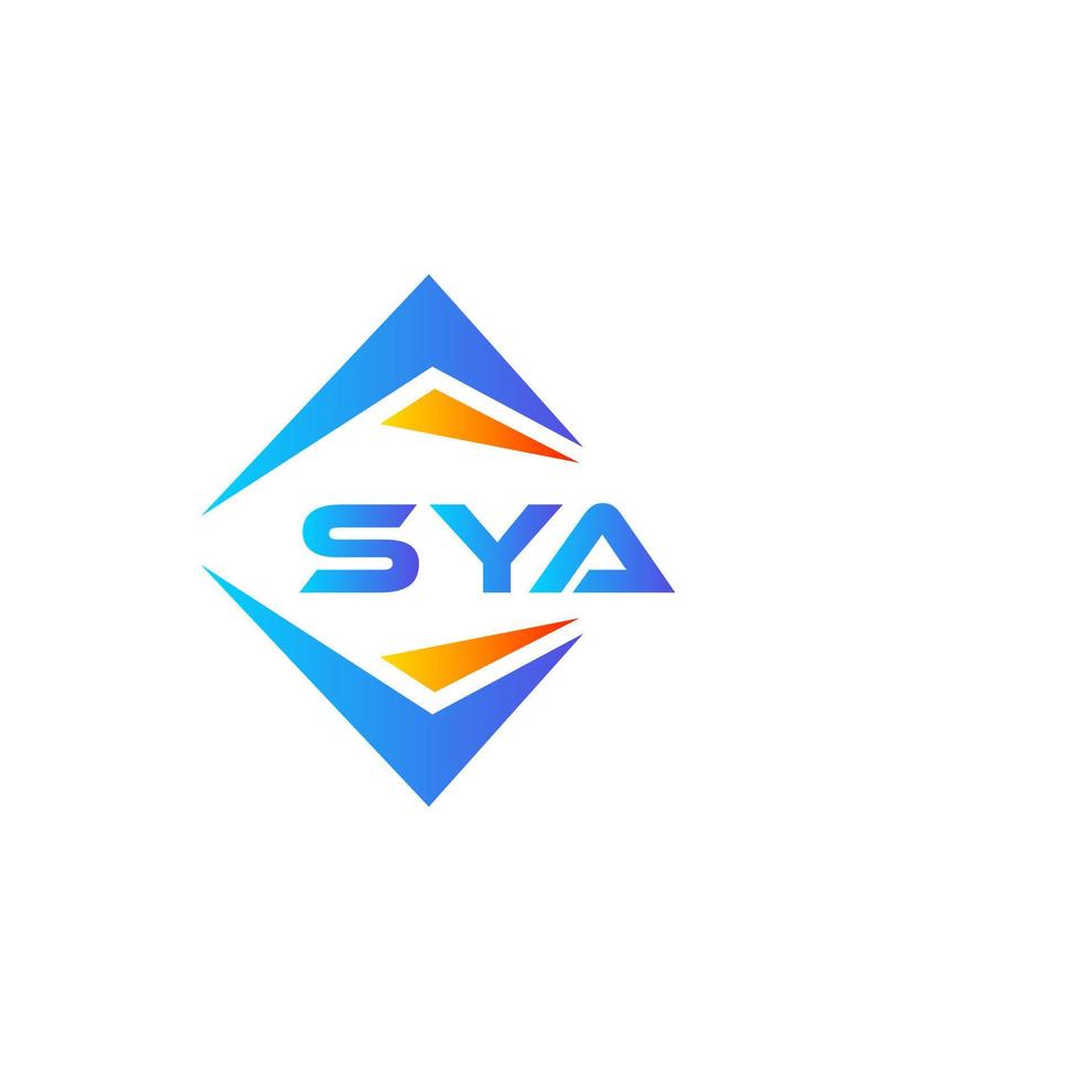 Sya abstraktes Technologie-Logo-Design auf weißem Hintergrund. sya kreative Initialen schreiben Logo-Konzept. vektor