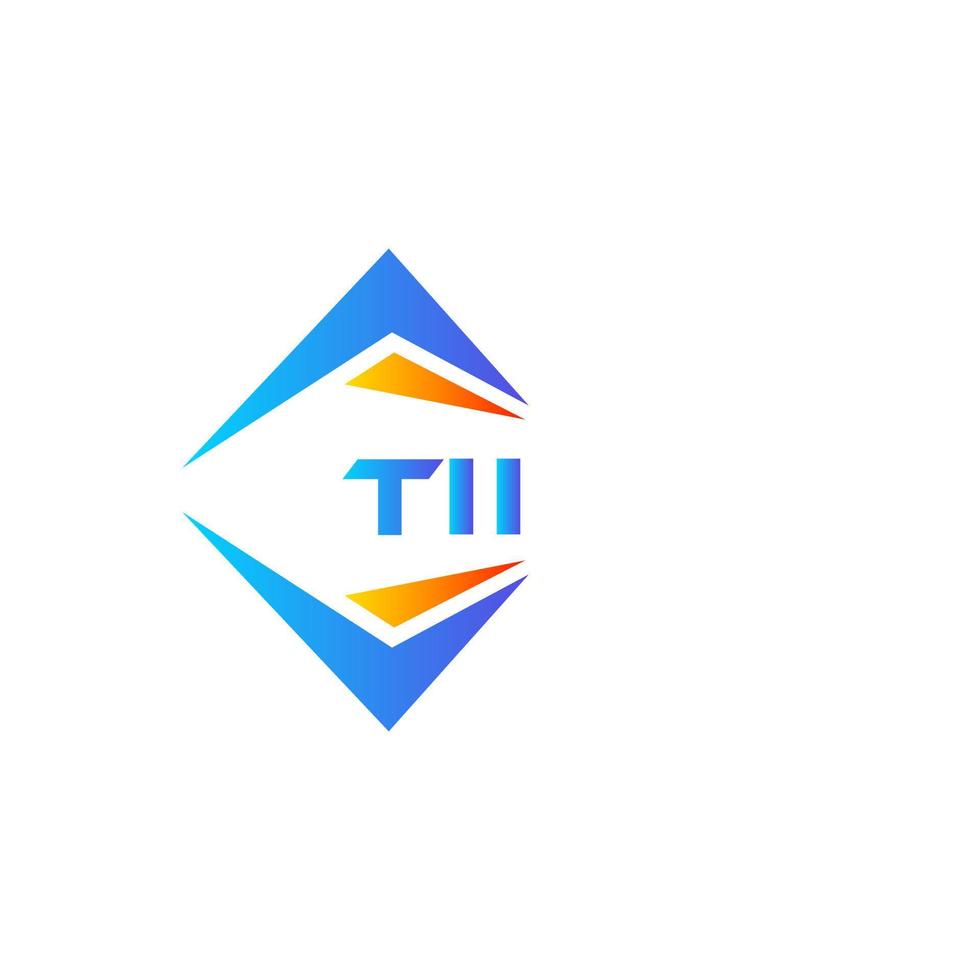 tii abstrakt teknologi logotyp design på vit bakgrund. tii kreativ initialer brev logotyp begrepp. vektor