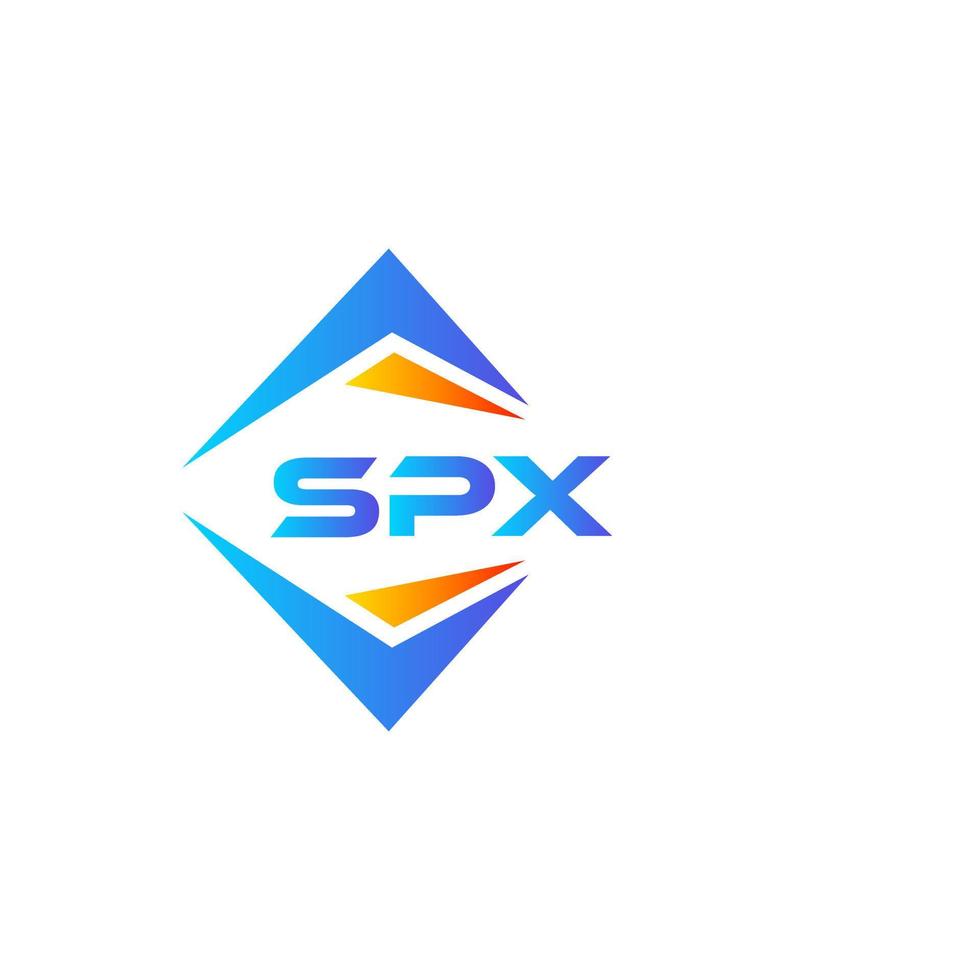 SPX abstraktes Technologie-Logo-Design auf weißem Hintergrund. spx kreative Initialen schreiben Logo-Konzept. vektor