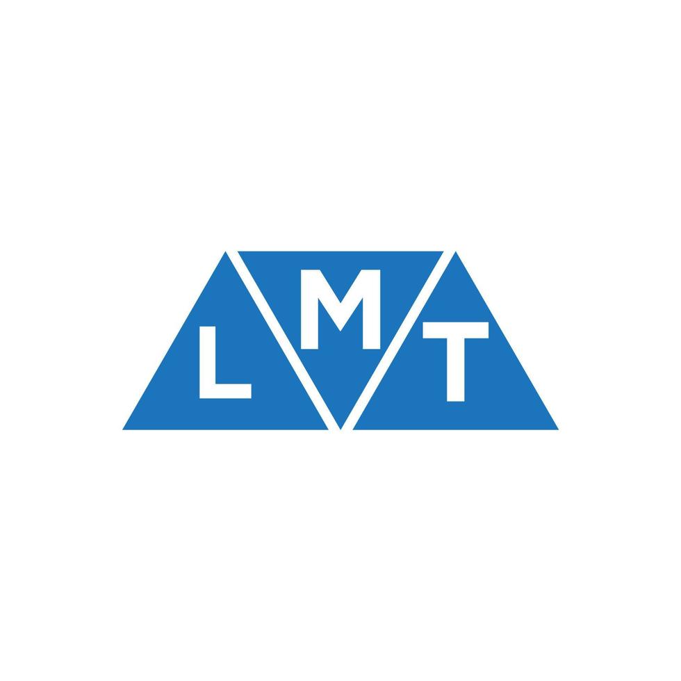 mlt abstraktes Anfangslogodesign auf weißem Hintergrund. mlt kreative Initialen schreiben Logo-Konzept. vektor