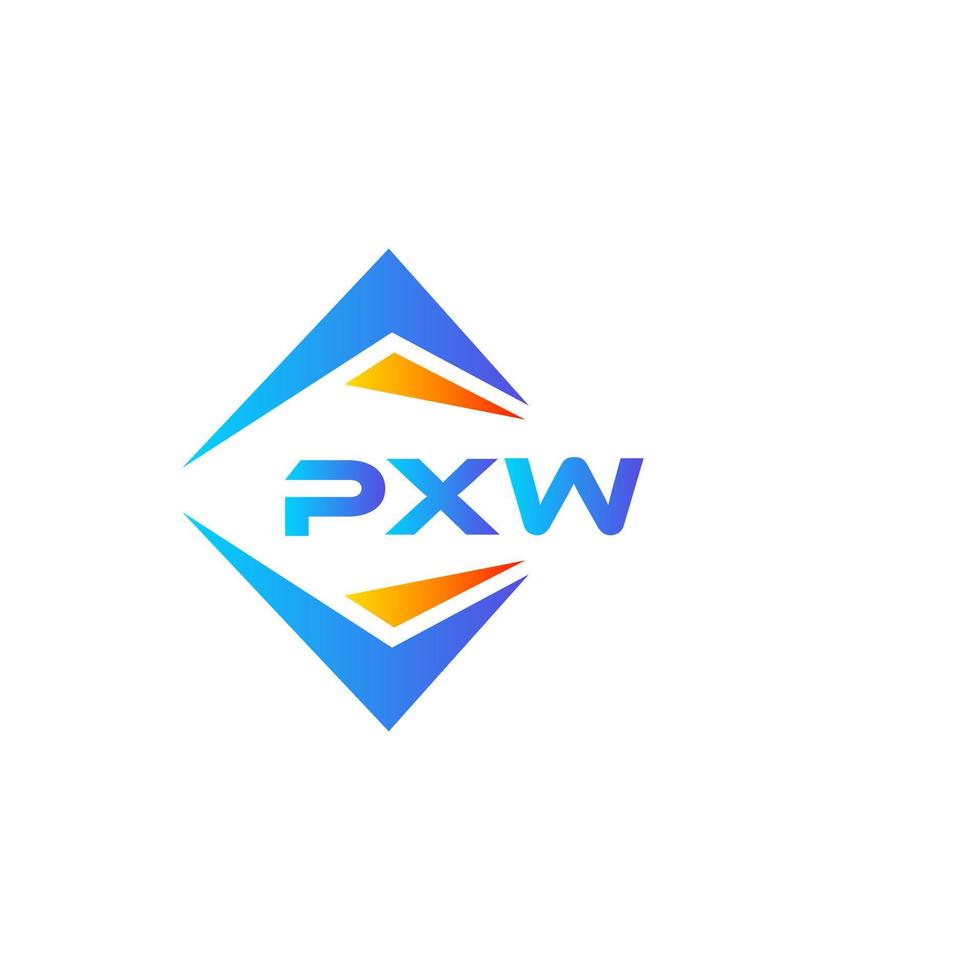 pxw abstraktes Technologie-Logo-Design auf weißem Hintergrund. pxw kreative Initialen schreiben Logo-Konzept. vektor