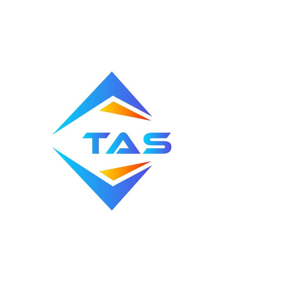 tas abstraktes Technologie-Logo-Design auf weißem Hintergrund. tas kreatives Initialen-Buchstaben-Logo-Konzept. vektor