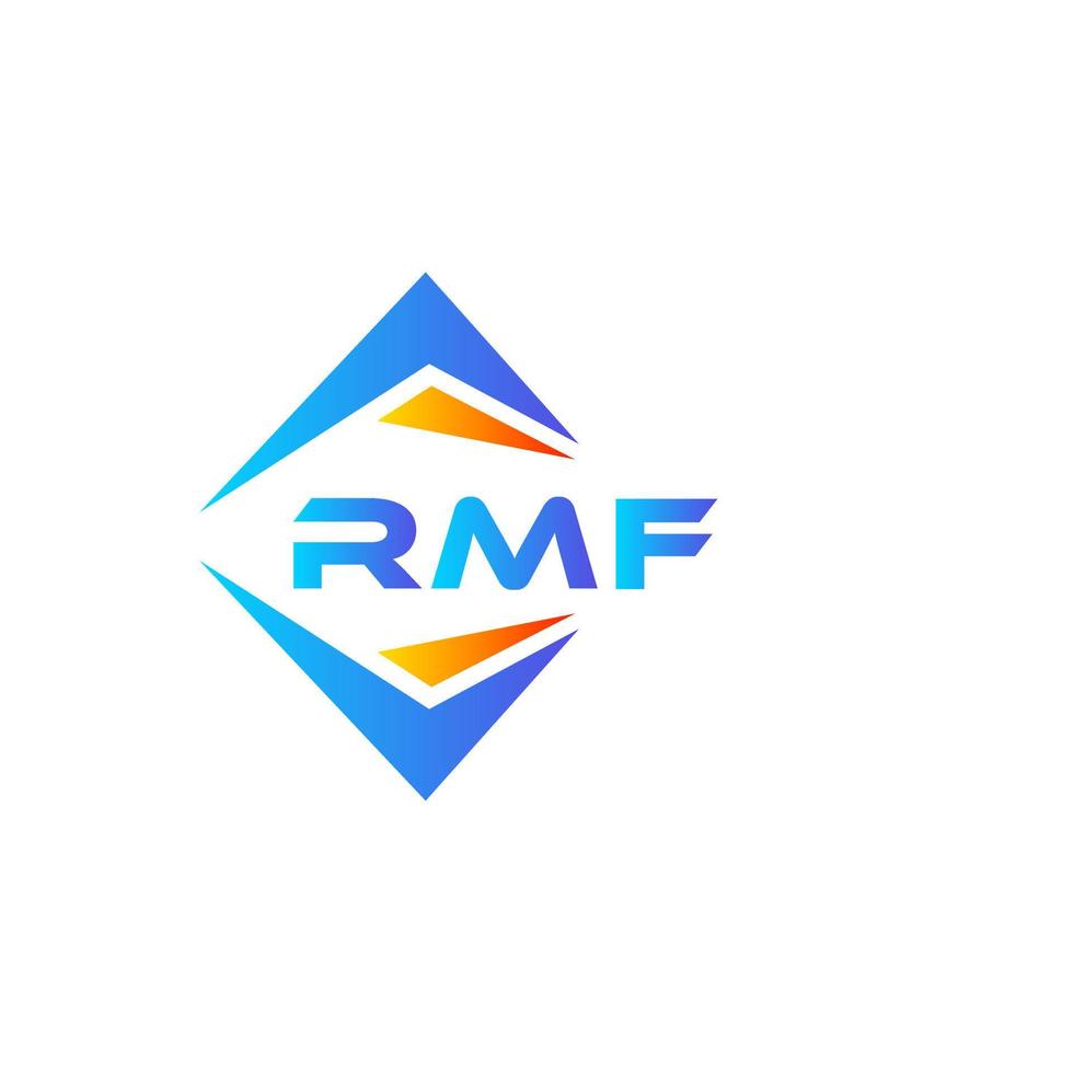 rmf abstraktes Technologie-Logo-Design auf weißem Hintergrund. rmf kreative Initialen schreiben Logo-Konzept. vektor