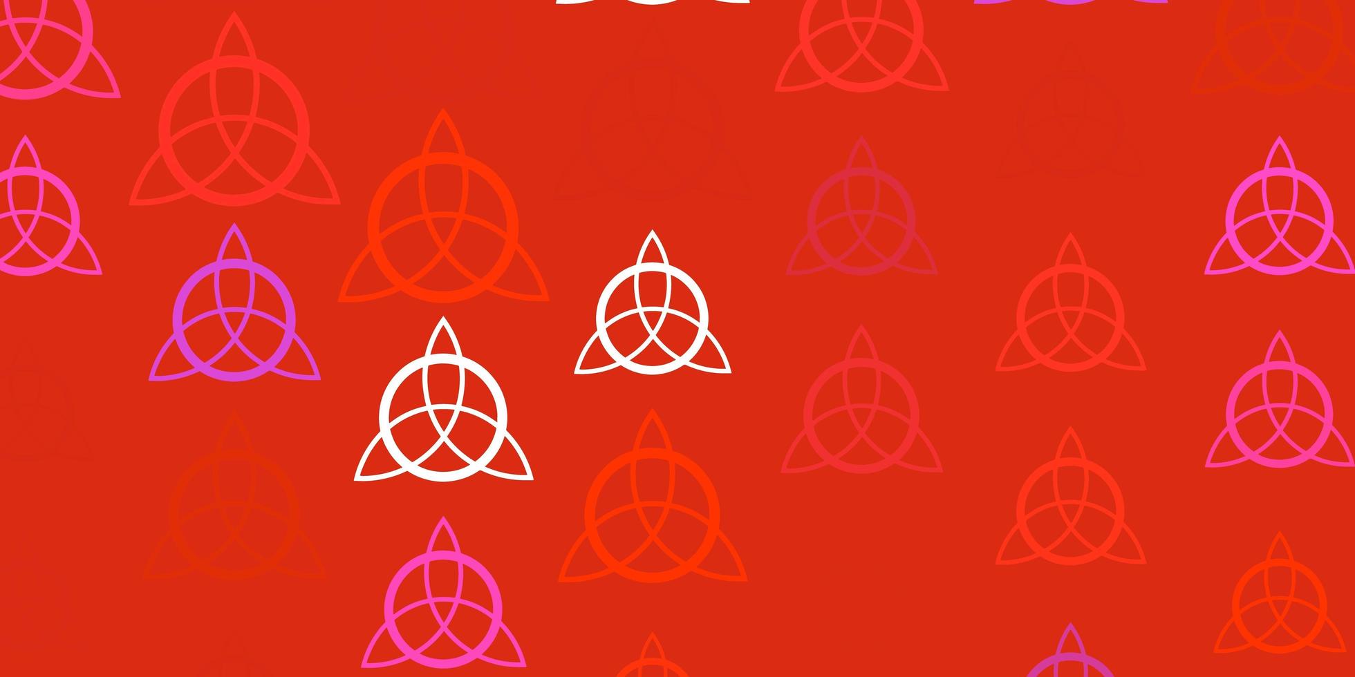 ljusrosa, röd vektorstruktur med religionssymboler. vektor