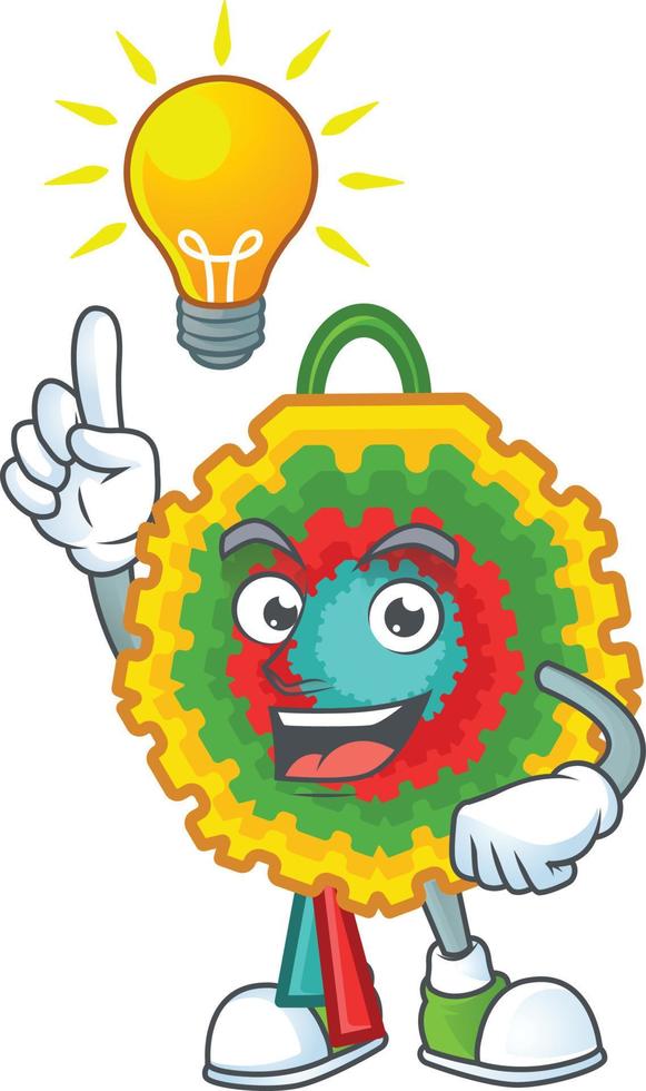 Piñata-Cartoon-Maskottchen-Stil vektor