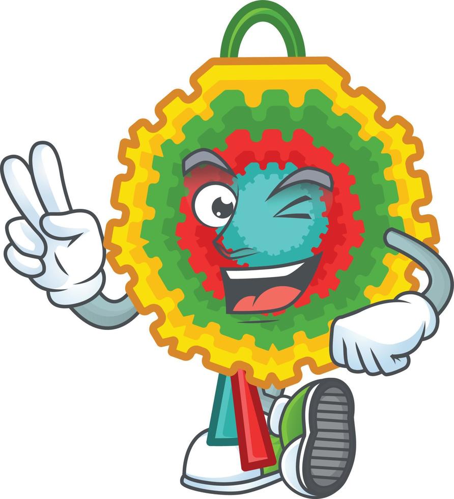 Piñata-Cartoon-Maskottchen-Stil vektor