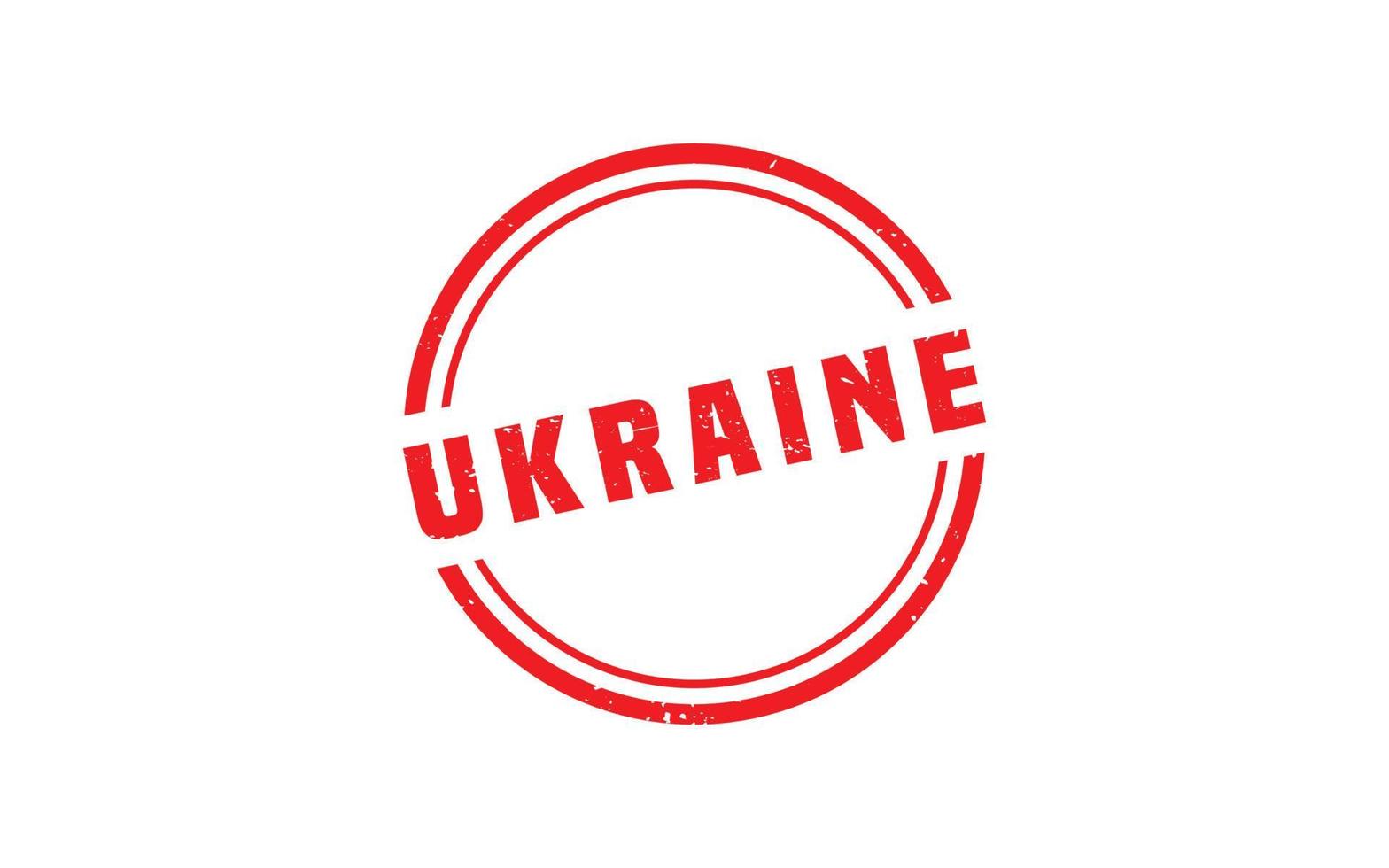 Ukraine-Stempel mit Grunge-Stil auf weißem Hintergrund vektor