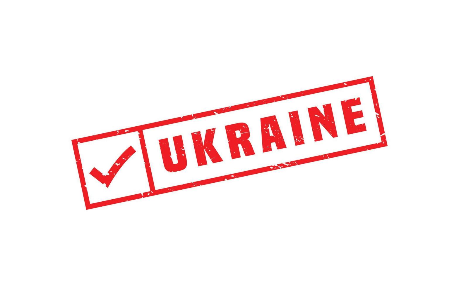 Ukraine-Stempel mit Grunge-Stil auf weißem Hintergrund vektor