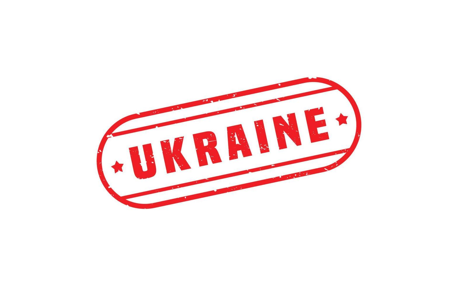 Ukraine-Stempel mit Grunge-Stil auf weißem Hintergrund vektor